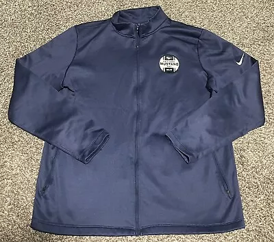 Nike Full Zip Sweatshirt Adult Large Blue National Mustang Day 04-17 Pockets • $21.99