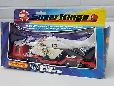 Vintage 1975 MATCHBOX SuperKings K-13 Aircraft Transporter Set - Boxed • £10