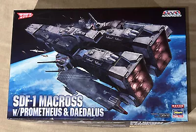 Manga Anime 1:4000 SDF 1 Macross Fortress W Prometheus Daedalus HASEGAWA 65830 • $160