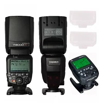 YONGNUO 2 X YN600EX-RT II Speedlite + YN-E3-RT II Trigger Kit With 2 Diffusers • £415.99