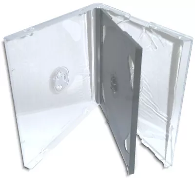 100-Pak 4CD 10.4mm Quad Slim Assembled Jewel Cases (black Swinging Tray) • $41.99