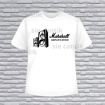 New Shirt Marshall Amplification Logo Unisex White T-Shirt Funny Size S To 5XL • $24.49