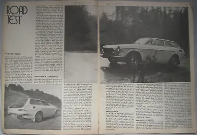 1972 Volvo 1800ES Original Autocar Magazine Road Test • $4.96