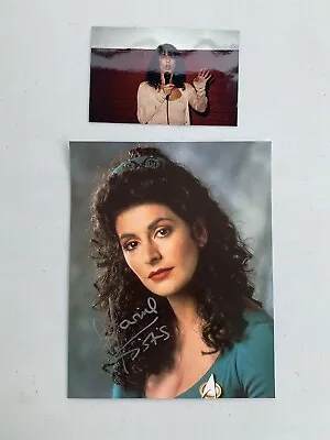 Authentic 8x10 Autographed Photo Postcard Marina Sirtis Star Trek • $45