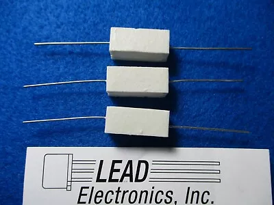 Qty 3 RESISTOR 5 WATT CEMENT WIREWOUND FLAMEPROOF 0.33 OHM 5% AXIAL LEAD • $5.89