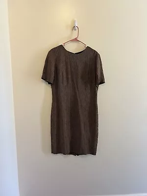 Liz Claiborne Brown Silk Vintage Dress • $25