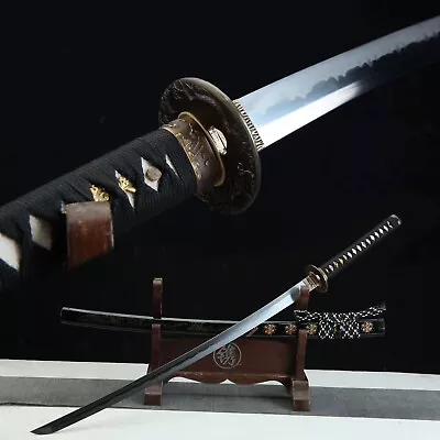 Clay Tempered T10 Steel Choji Hamon Japanese Samurai Sword Katana Razor Sharp • $162.99