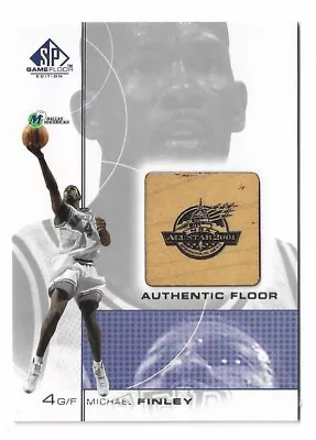 2000-01 SP Game Floor Michael Finley All-Star Authentic Floor Card #MF Mavericks • $9.99