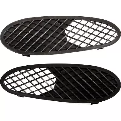 Bumper Grille For 2001-2002 Mercedes Benz S430 S500 Set Of 2 Left & Right Black • $12.14