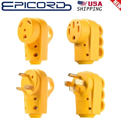 30/50A 125V RV Replacement Plug Male Female Receptacle Adapter Camper Boat USA • $9.89