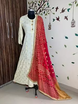 £29.99 • Buy Wedding Long Gown Anarkali Girl's Embroidery Salwar Suit Pakistani Dresses New