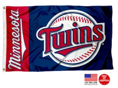 Minnesota Twins 3x5 Flag Man Cave Flag Baseball 3 X 5 Banner New USA Tailgating • $17.21