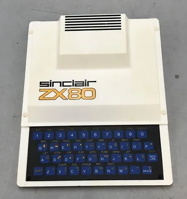 Retro Sinclair ZX80 Computer Vintage Collectible Original With Manual • £433.89