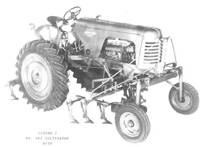 Oliver No 481 One Row Cultivator High Clearance Tractor Super 88 Parts Manual • $17.50