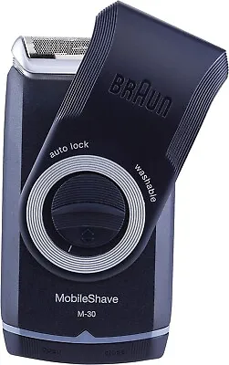 Braun MobileShave M-30 Electric Pocket Beard Shaver Portable Travel Washable • $32.75