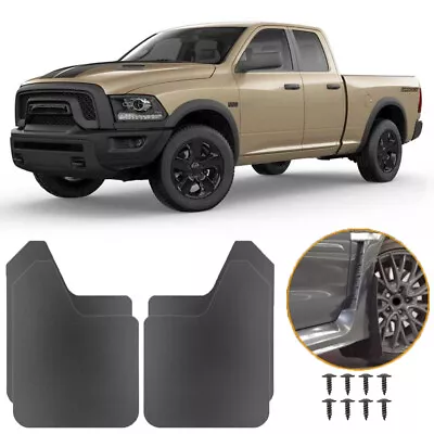 4Pcs Rally Sport Mud Flaps Bendable Splash Mudguard For Ram 1500 2500 3500 4500 • $29.12