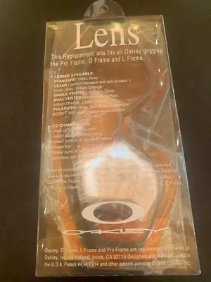 Vintage OAKLEY Ski Google Lense Pro O And L Frame Replacement Lense - New • $18.50