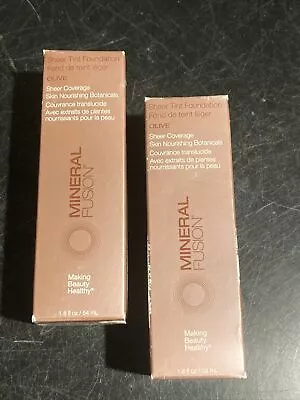 Mineral Fusion 2-1.8 Fl Oz Olive Shade Sheer Tint Foundation • $8.95