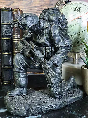 Prayer For Courage Kneeling Soldier Statue Honor & Valor Military Marine Unit • $34.99