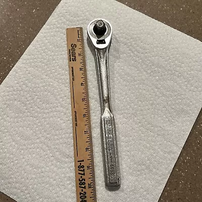 Vintage CRAFTSMAN 1/2  Drive RATCHET WRENCH USA -V- Series Patent Pending 44985 • $19.99