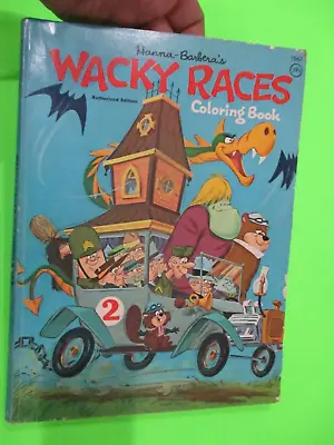 1965 Wacky Races Hanna Barbera Whitman Coloring Book Complete Ultra Rare # 1067 • $115