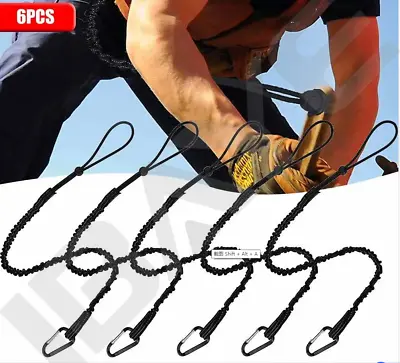 6 Pack Tool Lanyard Scaffold Lanyard Tool Heavy Duty Tether Locking Carabiner UK • £8.49