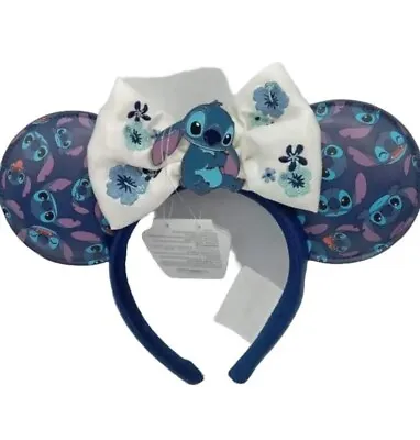 Disney Stitch All Over Minnie Ears Headband - 2024 Brand New With Tags! • $34.85