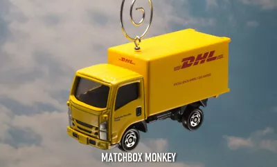 DHL Custom Christmas Ornament 1/64 Delivery Isuzu Elf Box Truck Cabover USPS UPS • $34.99