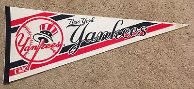 Vintage New York Yankees 1980's Pennant Full Size MLB No Pin Holes • $14.99