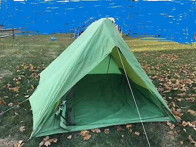 Vintage Eureka Timberline A-Frame Tent Green & Yellow W/ Rainfly • $189.99