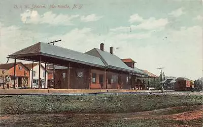 J72/ Monticello New York Postcard C1910 O&W Railroad Depot 87 • $17.25