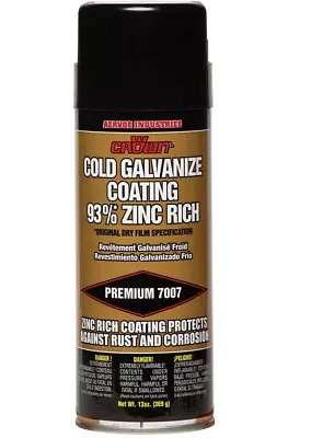 AERVOE 7007 13oz 93% ZINC-RICH BRITE COLD GALVANIZE COATING COAT AEROSOL SPRAY • $15.99