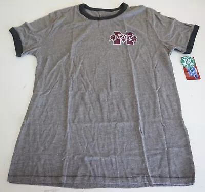 Mississippi State Bulldogs Ncaa Alma Mater S/s Tee Men's Large Gray New W/ Tag!! • $9.99