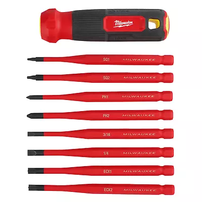 Milwaukee 48-22-2218 8-in-1 1000V Insulated Slim Tip Multi-Bit Screwdriver Set • $49.97