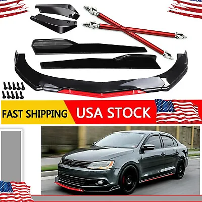 For VW Jetta MK6 MK7 Front Bumper Lip Splitter Spoiler Body Kit Side Skirt • $59.99