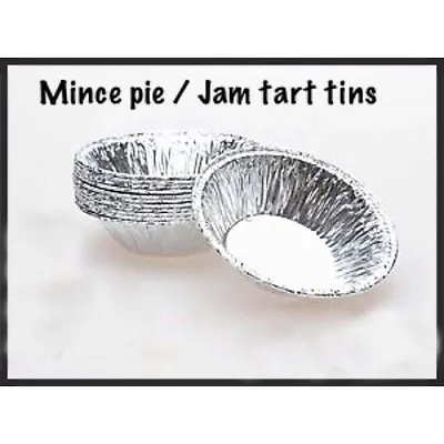 £2.60 • Buy 50Pcs Mall Foil Mince Pie Dishes, Cases, Jam Tart, Tarts, Patty Tins Round Dish