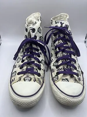 Vintage 1989 Converse All Star Joker DC Comics Hi Top USA Mens 9 Women 11 Batman • $135