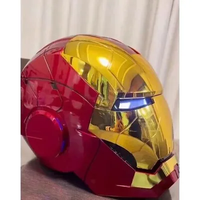 Iron Man MK5 1:1 Helmet Wearable Voice-control Mask Cosplay Golden Ver AUTOKING • $234.59