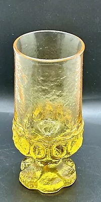 VINTAGE 70's TIFFIN Franciscan Madeira Cornsilk Yellow Glass  Tumbler 12oz 6.5  • $11.90