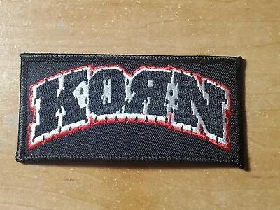Korn Red And Black Nu Metal Rock Band Sew On Patch Jersey Logo Vintage Oop • $5.99