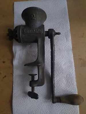 Antique Universal Hand Cranked Meat Grinder • £25