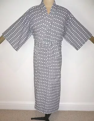 NEW MEN'S JAPANESE NEMAKI KIMONO COTTON LINED DRESSING GOWN ROBE With BELT • £39.99