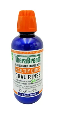 $17.99 • Buy TheraBreath Healthy Gums Oral Rinse Clean Mint 16 Oz FREE SHHIPPING