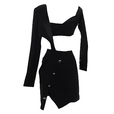 NWT MICHAEL COSTELLO X REVOLVE Marisa Cut-Out Mini Dress - Black XS • $151.99