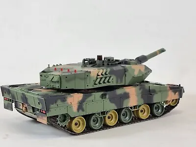 RC BB 1:24 HENG LONG German LEOPARD CHALLENGER TANK SMOKE SOUND IR Model RC UK • $155.30