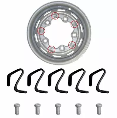 VW Beetle T1 T2 T3 Kit 20 Pcs Bug Wheel Hub Cap Clips Rivets Volkswagen Classic • $28.50