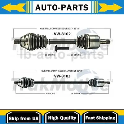 For Audi Q3 2X TrakMotive Front Left Front Right CV Axle Shaft • $240.84