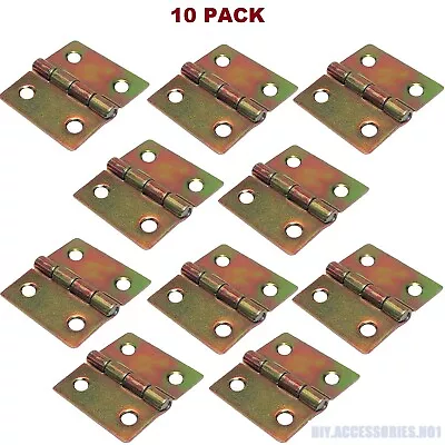 £2.79 • Buy 10 X 30mm Butt Hinges Door Hinges Cupboard Galvanized Cabinet Box Backflap Hinge