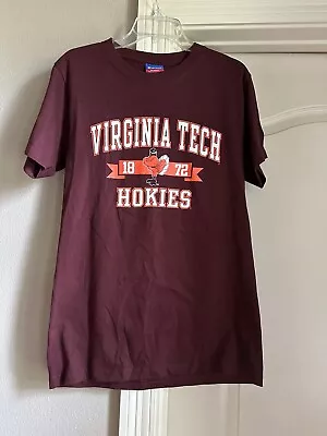 Virginia Tech Hokies Champion Wrestling Athletic Vtg 90s NCAA Sports T Shirt XL • $10