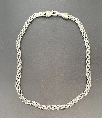 David Yurman Sterling Silver/14k Yg 16in. Wheat Chain Necklace! • $525